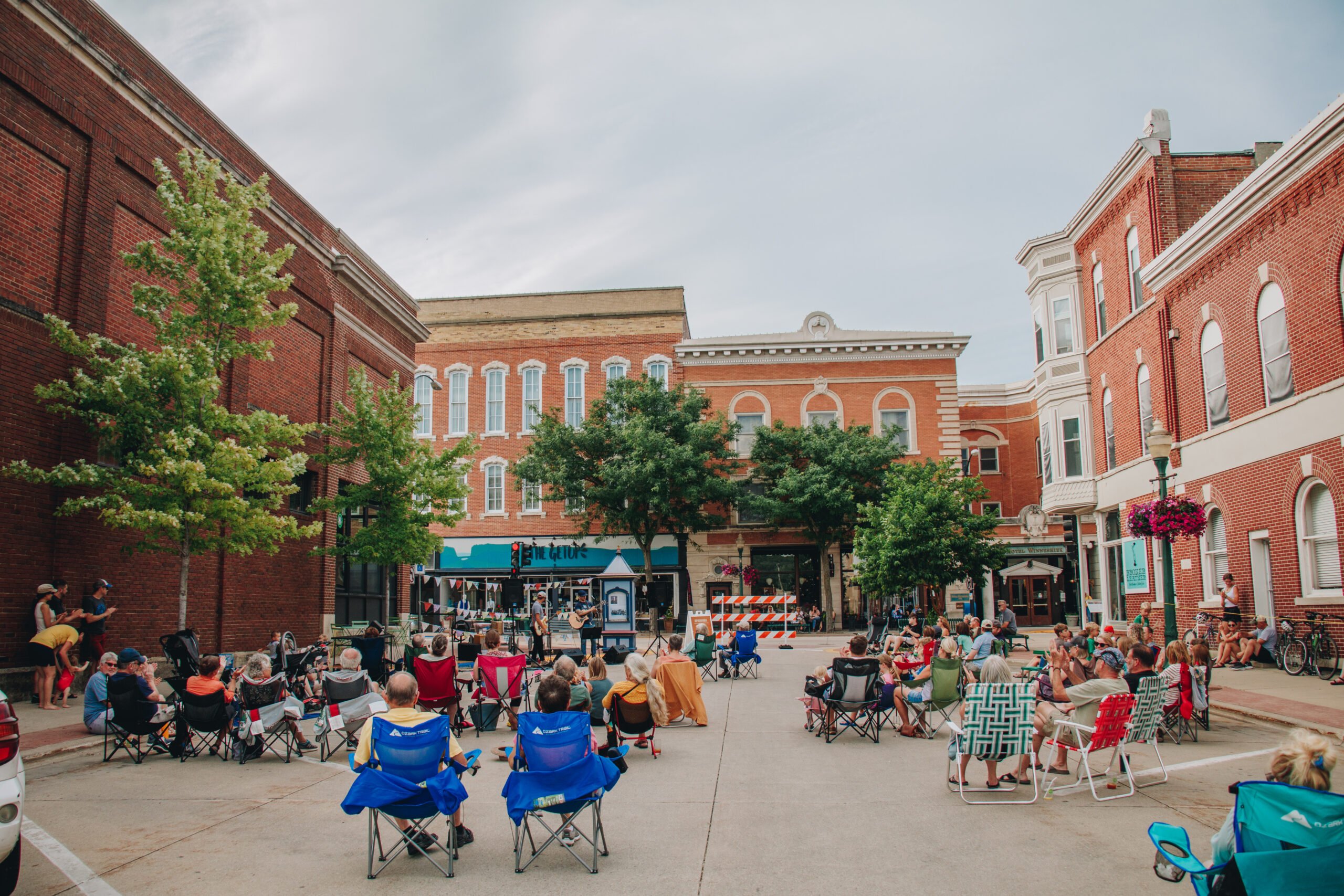 Lawn Chair Night in Downtown Decorah Iowa